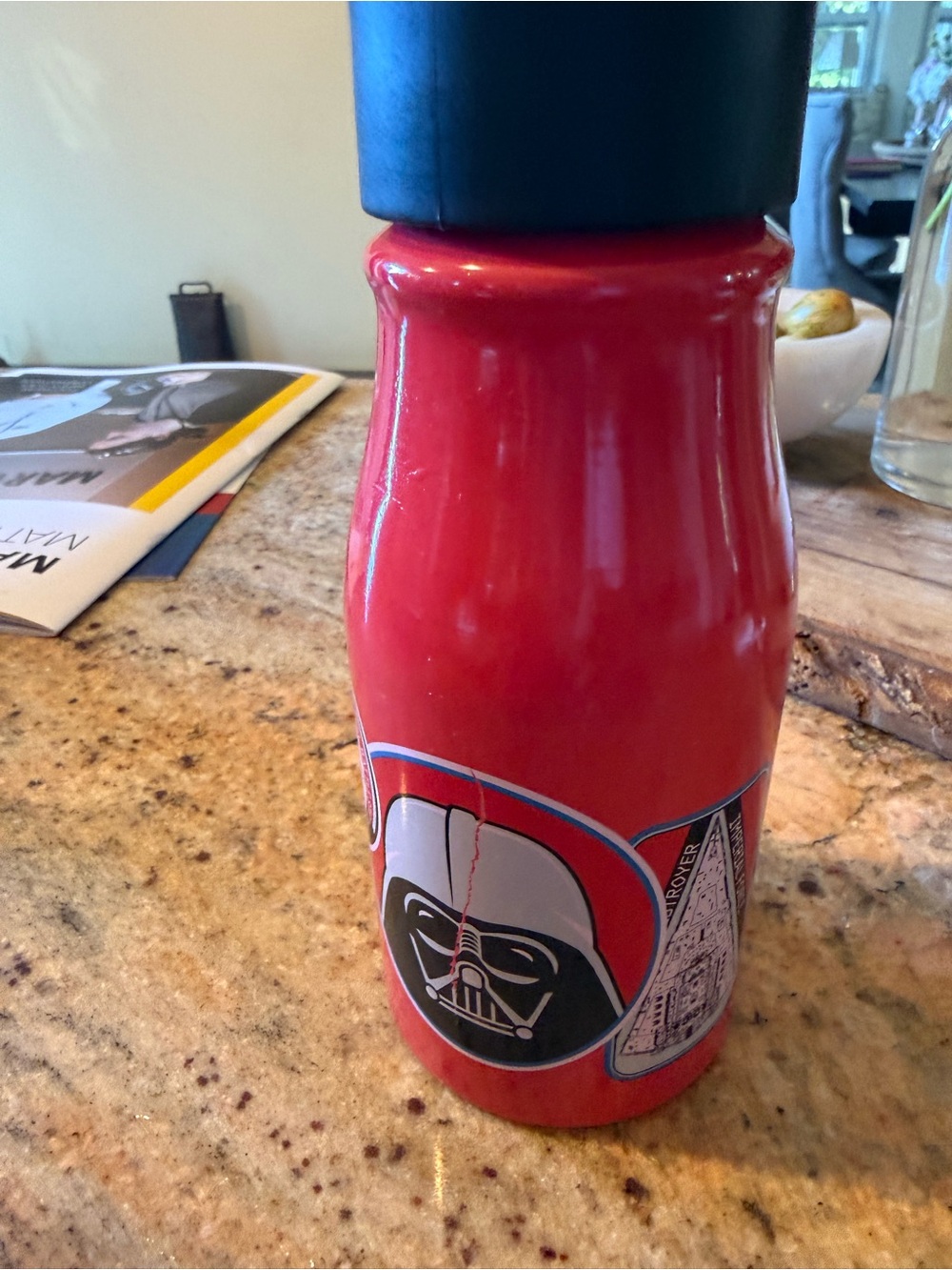 Star Wars Red Travel Bottle with Black Lid